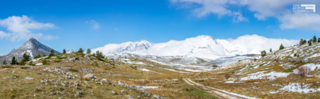 Monte Bolza e Campo Imperatore - Prime Nevi - Panoramica - Castel Del Monte (AQ) - Parco Nazionale del Gran Sasso