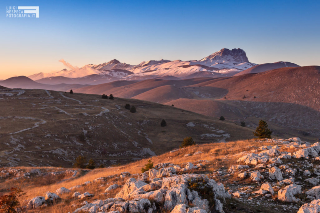 Tramonto da Rocca Calascio - Campo Imperatore - Parco nazionale del Gran Sasso