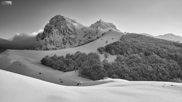 20 - Il Corno Grande e il Corno Piccolo manto invernale - Cima Alta - Marzo '21